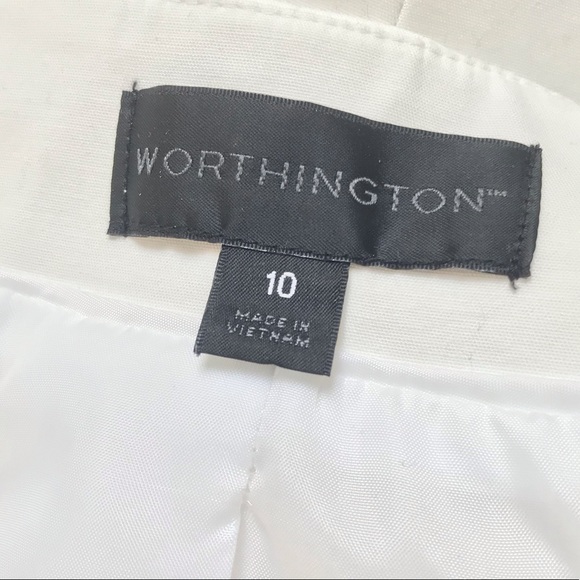 🛍️ SOLD VINTAGE Worthington White Cropped Textured Blazer 10 - Picture 6 of 7